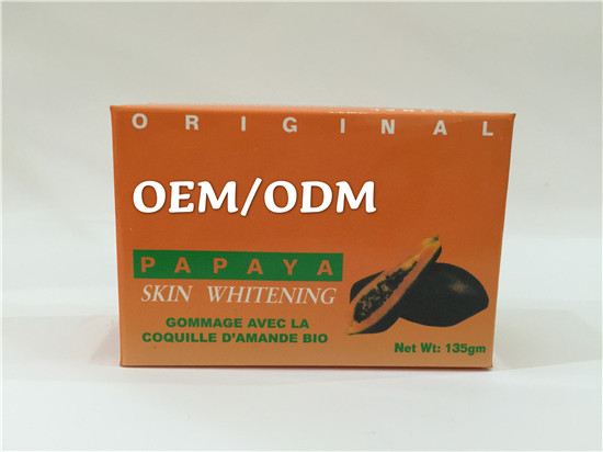 Papaya Skin Whitening Herbal Soapwith organic almond shell  (135 g)