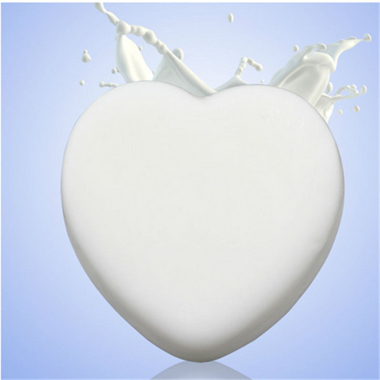 heart shape milk glycerin soap with goat milk, transparent soap