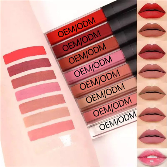 High Pigment Liquid Lipstick Vendor Clean Makeup Shiny Liquid Waterproof Nude Vegan Private Label Lipstick Lipgloss Lip Gloss