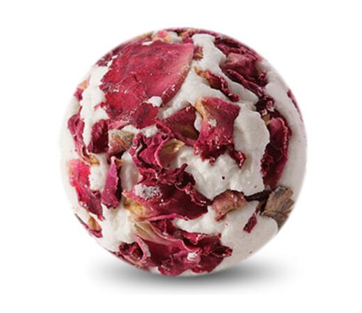 100%handmade Luxury Moisturizing Bath Bomb/Bath Fizzer with Dried Petals Rose Flowers